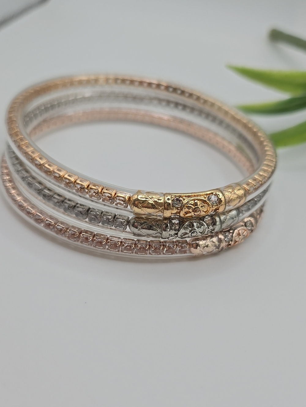 Crystal Jelly Rhinestone Silicone Bangles Womens Bracelets. (Not Buhdagirls)